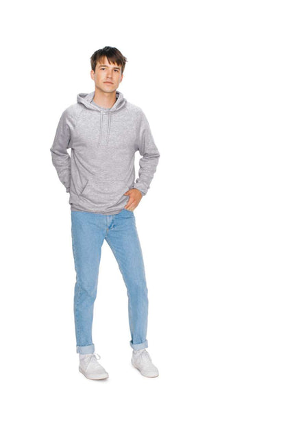 UNISEX CALIFORNIA FLEECE PULLOVER HOODED SWEATSHIRT - Heather Grey - Additional
