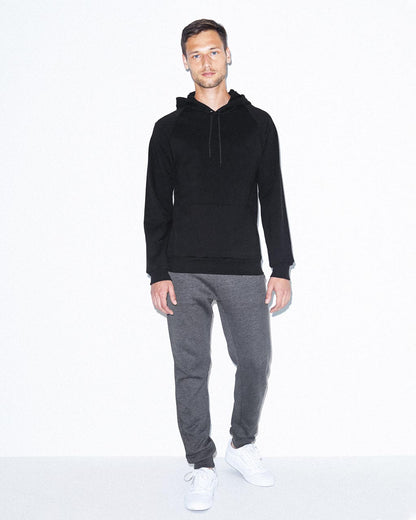 UNISEX CALIFORNIA FLEECE PULLOVER HOODED SWEATSHIRT - Heather Grey - Model