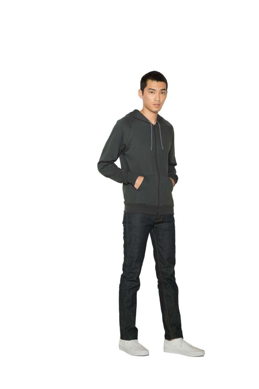 UNISEX CALIFORNIA FLEECE ZIP HOODED SWEATSHIRT - Black - Additional