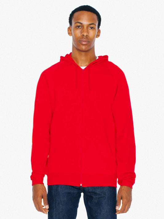 UNISEX CALIFORNIA FLEECE ZIP HOODED SWEATSHIRT - Red - Main