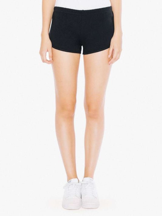 WOMEN'S INTERLOCK RUNNING SHORTS - Black/Black - Main