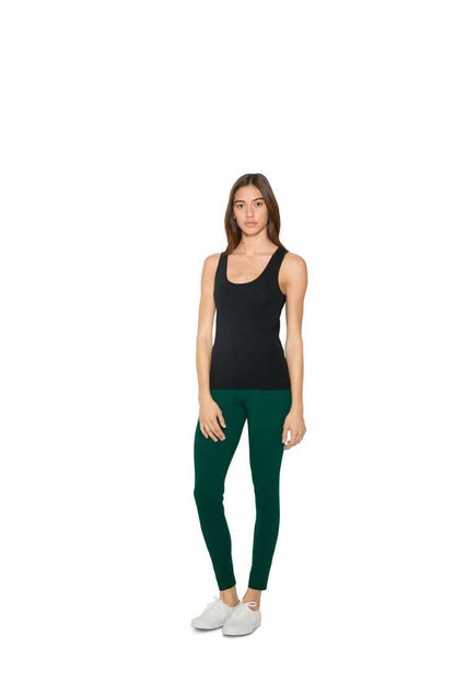 WOMEN'S COTTON SPANDEX TANK TOP - Heather Grey - Additional