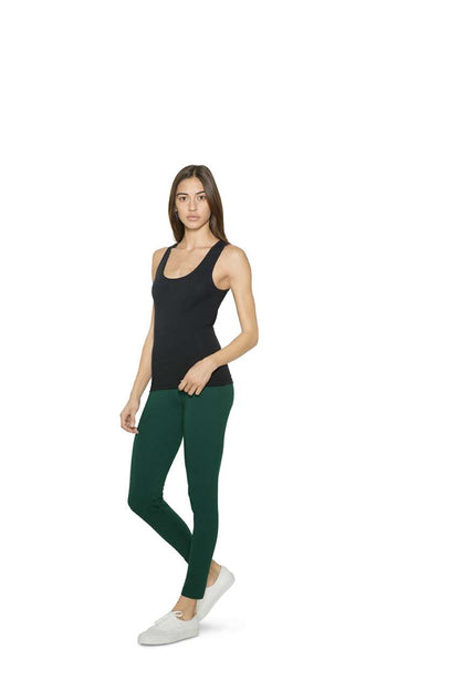 WOMEN'S COTTON SPANDEX TANK TOP - Coral - Additional