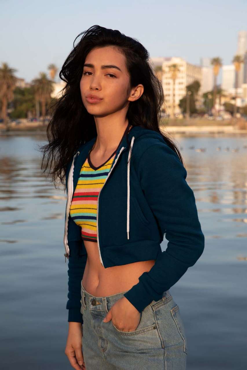WOMEN'S FLEX FLEECE CROPPED ZIP HOODED SWEATSHIRT - White - Additional