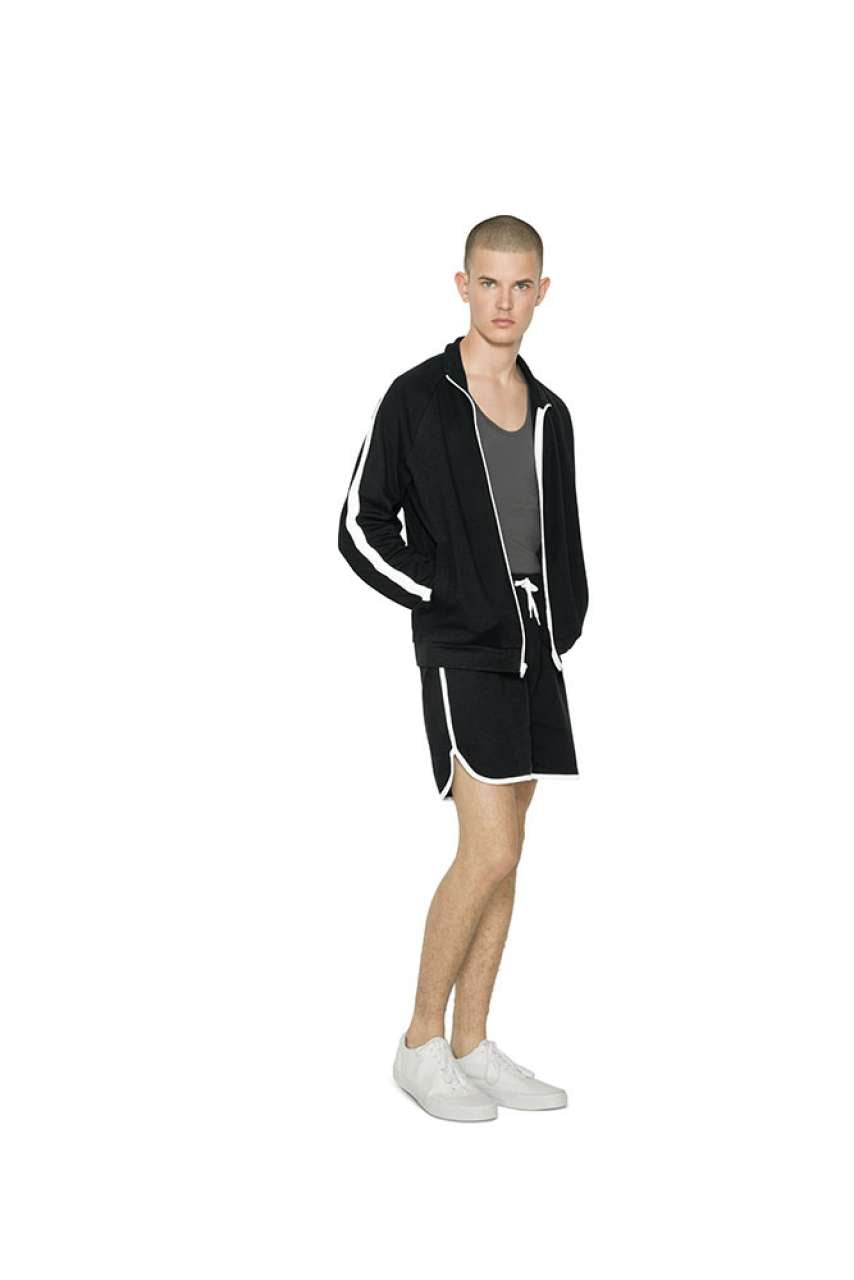 UNISEX INTERLOCK BASKETBALL SHORTS - Navy/White - Additional