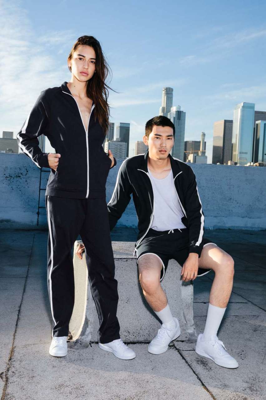 UNISEX INTERLOCK BASKETBALL SHORTS - Navy/White - Additional