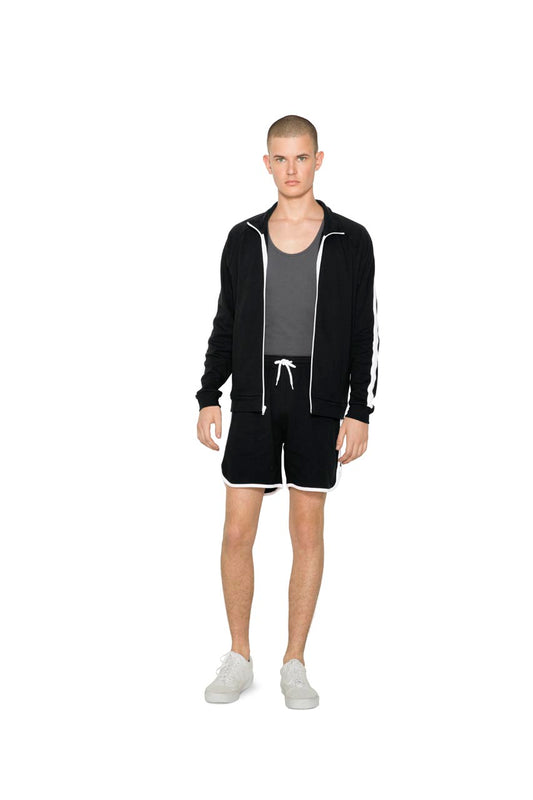 UNISEX INTERLOCK BASKETBALL SHORTS - Navy/White - Main