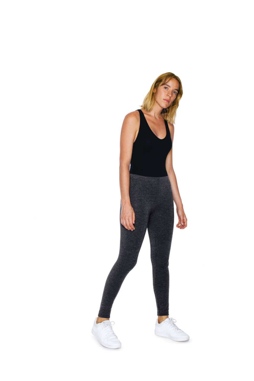 WOMEN'S COTTON SPANDEX WINTER LEGGING - Charcoal - Additional