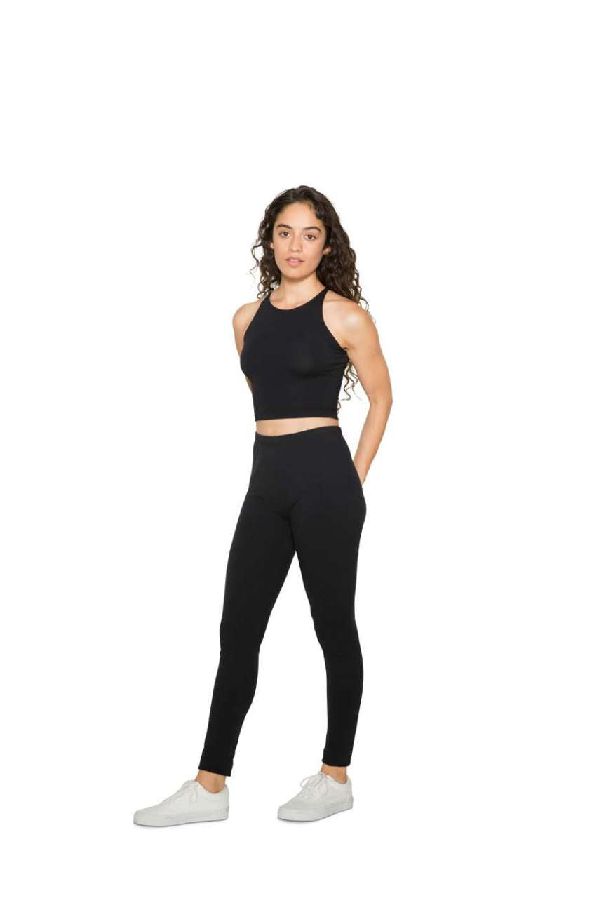 WOMEN'S COTTON SPANDEX WINTER LEGGING - Charcoal - Additional
