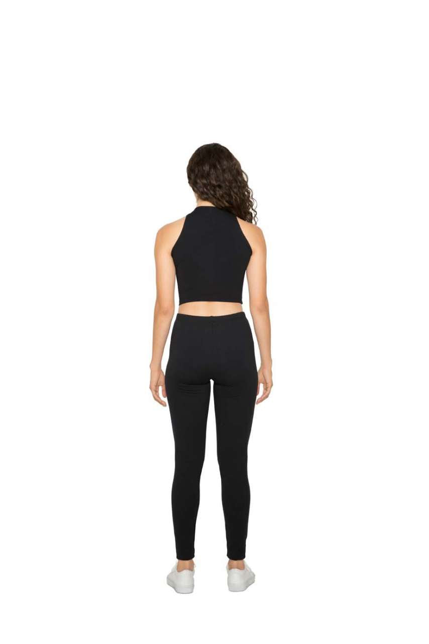 WOMEN'S COTTON SPANDEX WINTER LEGGING - Charcoal - Additional