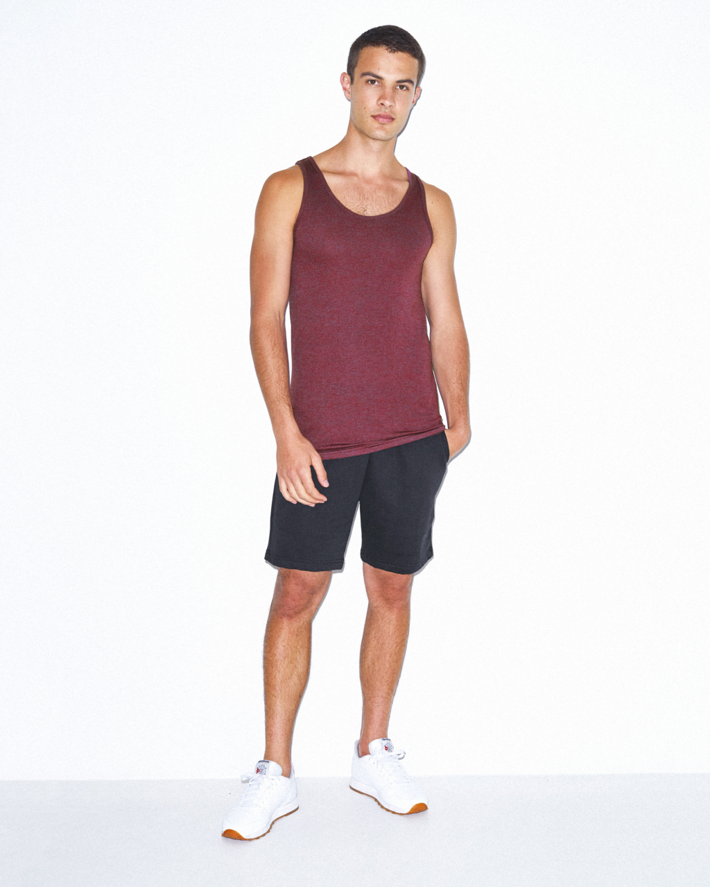 UNISEX TRI-BLEND TANK TOP - Tri-Cranberry - Additional