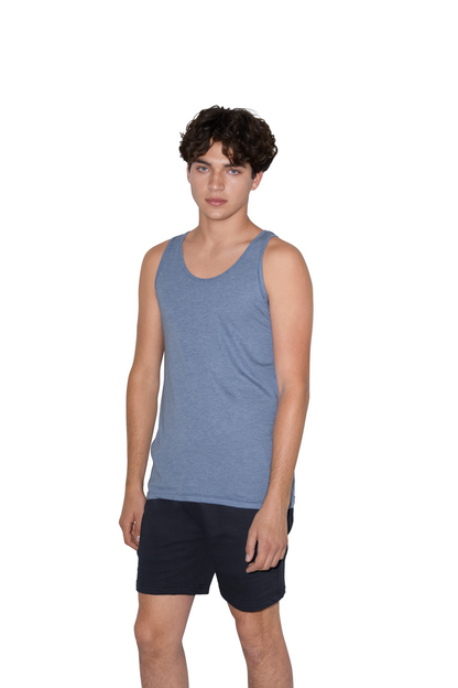 UNISEX TRI-BLEND TANK TOP - Athletic Grey - Model