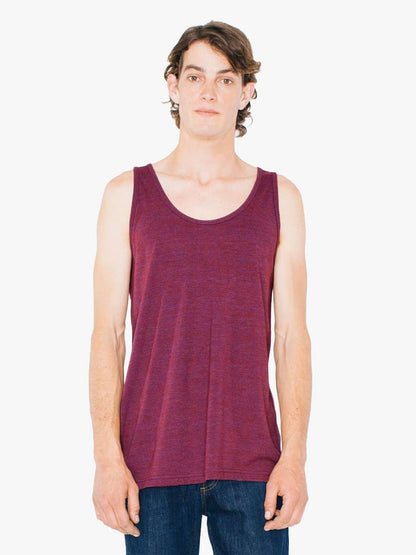 UNISEX TRI-BLEND TANK TOP - Tri-Cranberry - Main