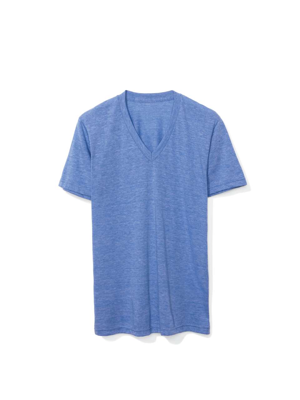 UNISEX TRI-BLEND SHORT SLEEVE V-NECK T-SHIRT - Athletic Blue - Main