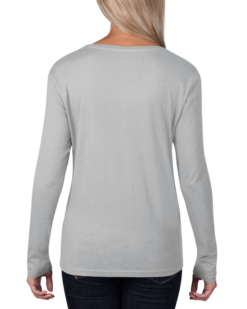 WOMEN’S FEATHERWEIGHT LONG SLEEVE SCOOP TEE - Silver - Additional