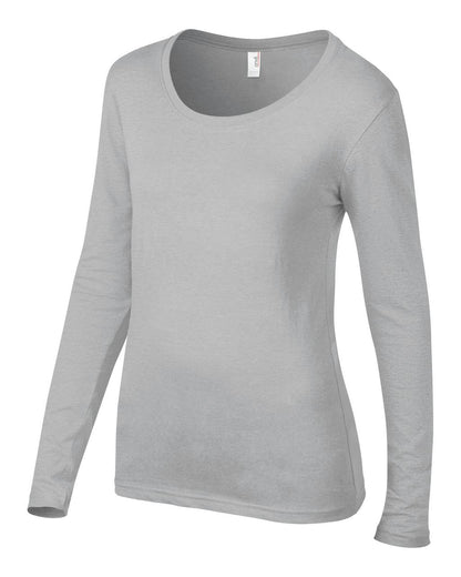 WOMEN’S FEATHERWEIGHT LONG SLEEVE SCOOP TEE - Silver - Additional