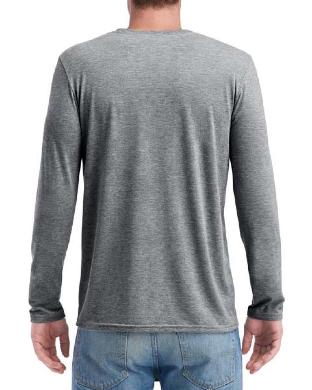 ADULT TRI-BLEND LONG SLEEVE TEE - Heather Graphite - Additional