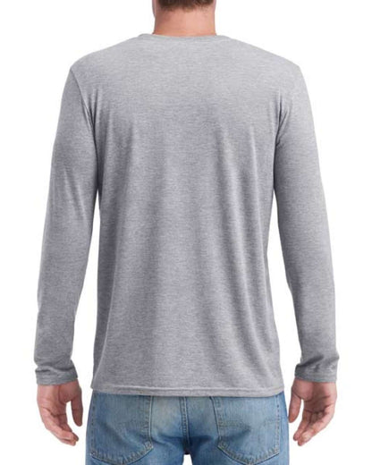 ADULT TRI-BLEND LONG SLEEVE TEE - Heather Grey - Additional