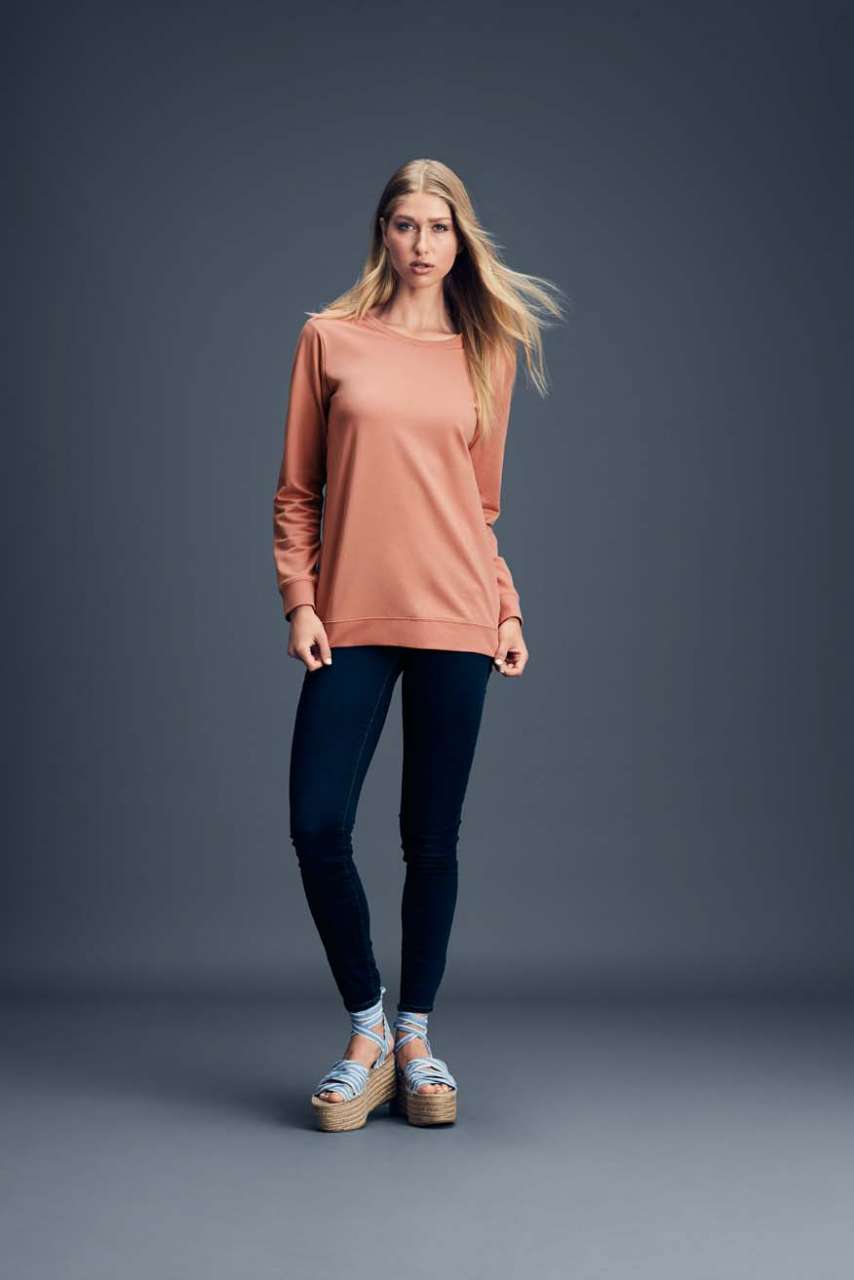 UNISEX LIGHT TERRY CREW - Black - Additional