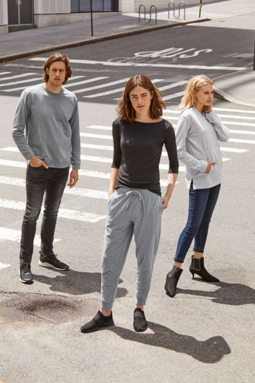 UNISEX LIGHT TERRY CREW - Black - Additional