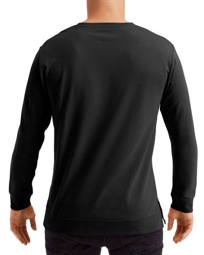 UNISEX LIGHT TERRY CREW - Black - Additional