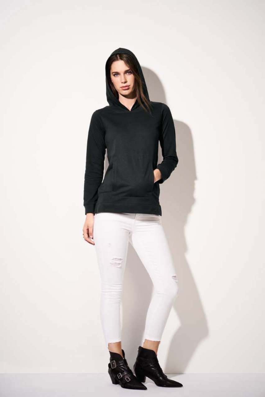 UNISEX LIGHT TERRY HOOD - Black - Additional