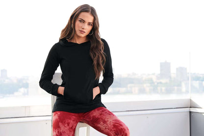 UNISEX LIGHT TERRY HOOD - Black - Additional