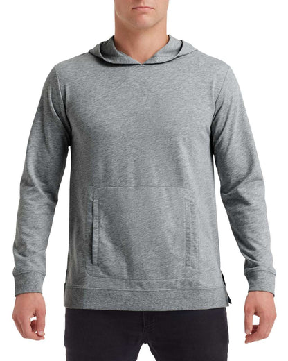 UNISEX LIGHT TERRY HOOD - Heather Graphite - Main