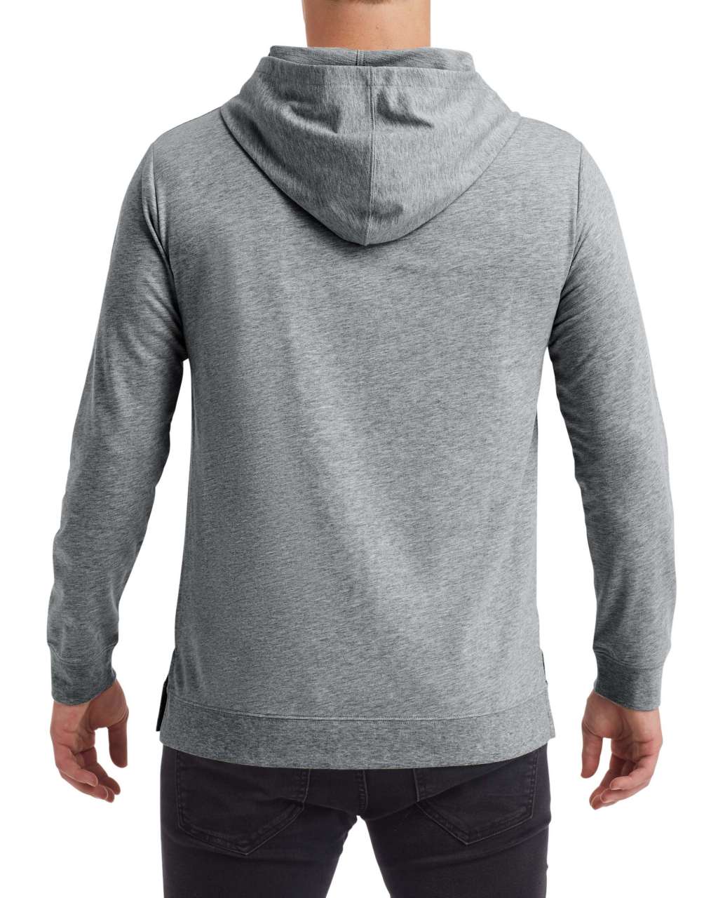 UNISEX LIGHT TERRY HOOD - Heather Graphite - Additional