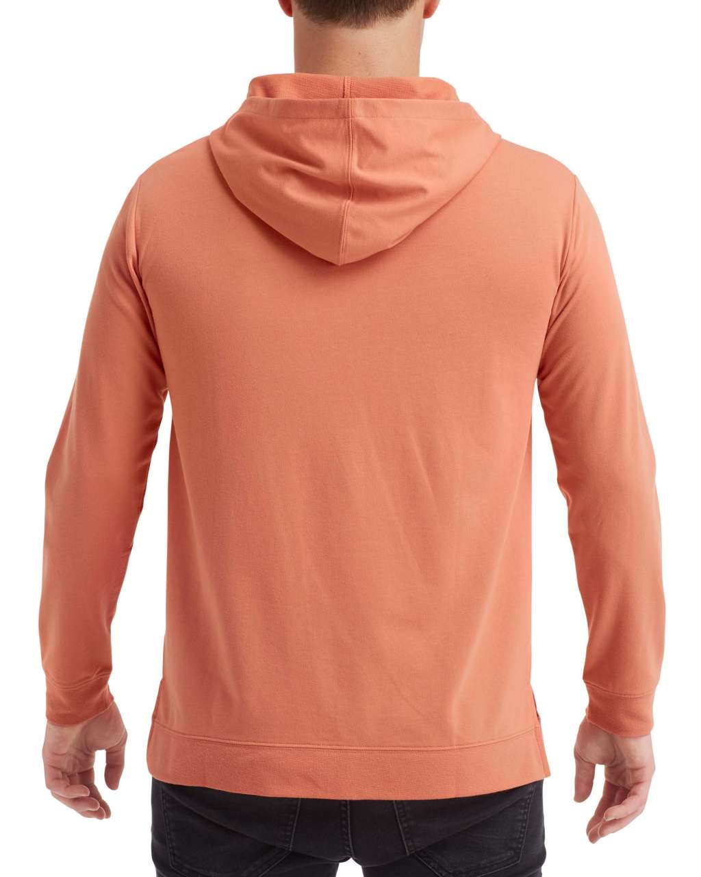 UNISEX LIGHT TERRY HOOD - Terracotta - Additional