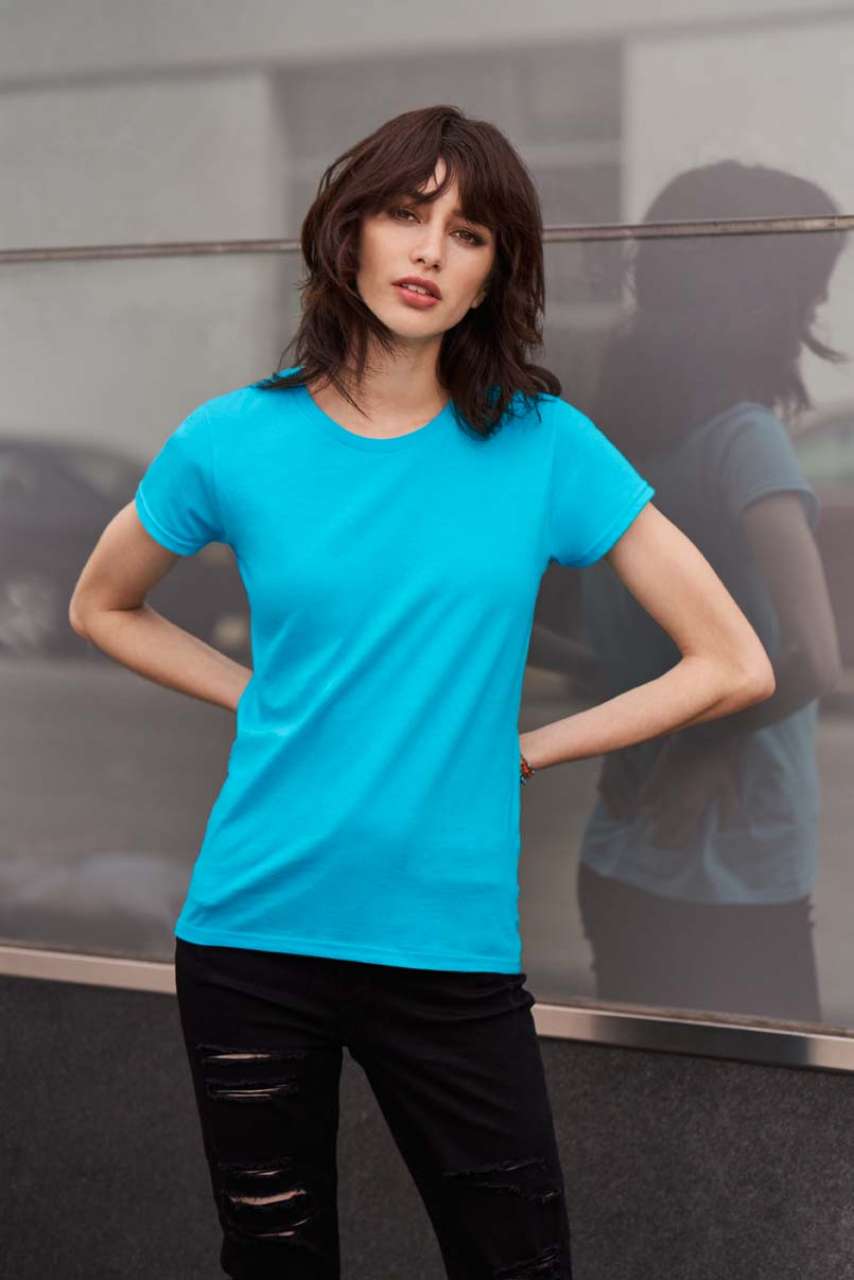 WOMEN'S LIGHTWEIGHT TEE - Heather Blue - Additional