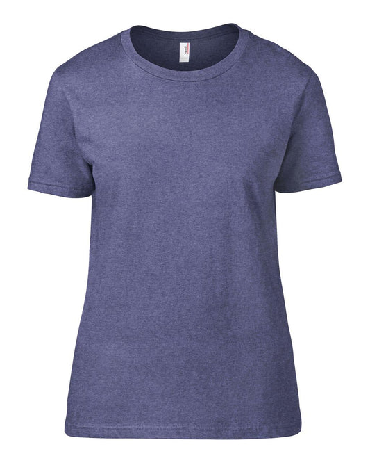 WOMEN'S LIGHTWEIGHT TEE - Heather Blue - Main