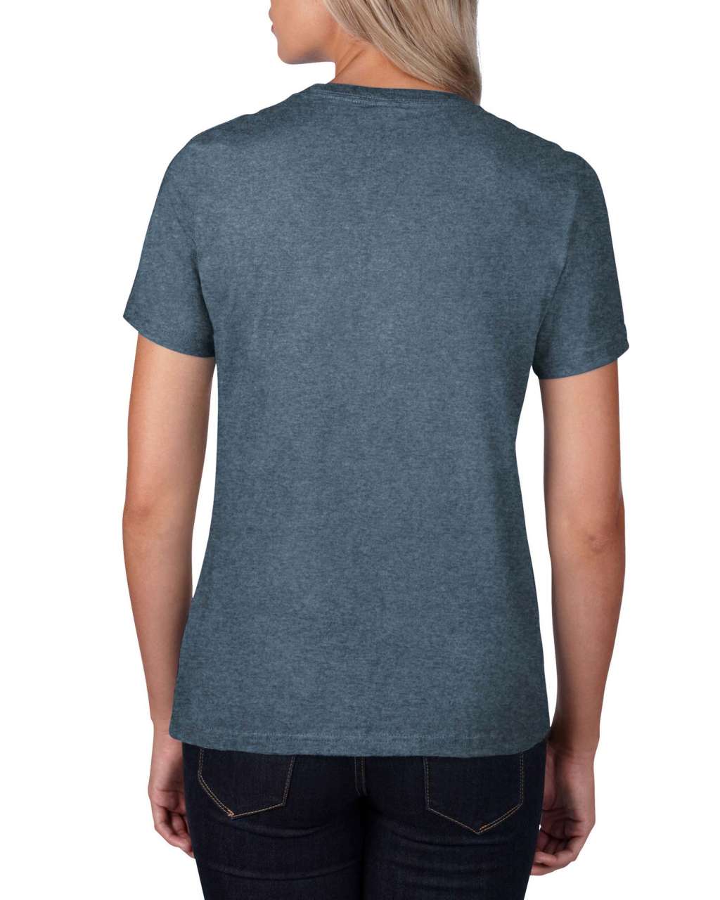 WOMEN'S LIGHTWEIGHT TEE - Heather Navy - Additional