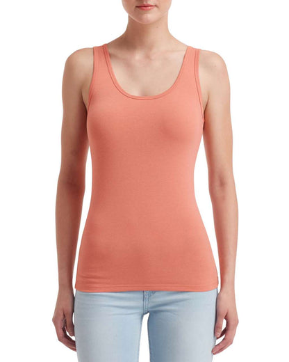 WOMEN'S STRETCH TANK - Terracotta - Main