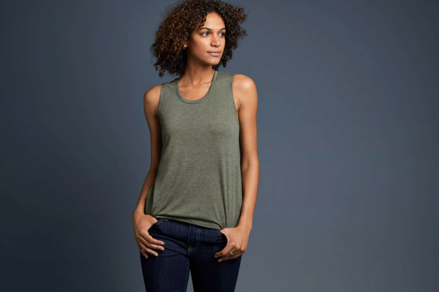 WOMEN'S FREEDOM SLEEVELESS TEE - Dusty Rose - Additional