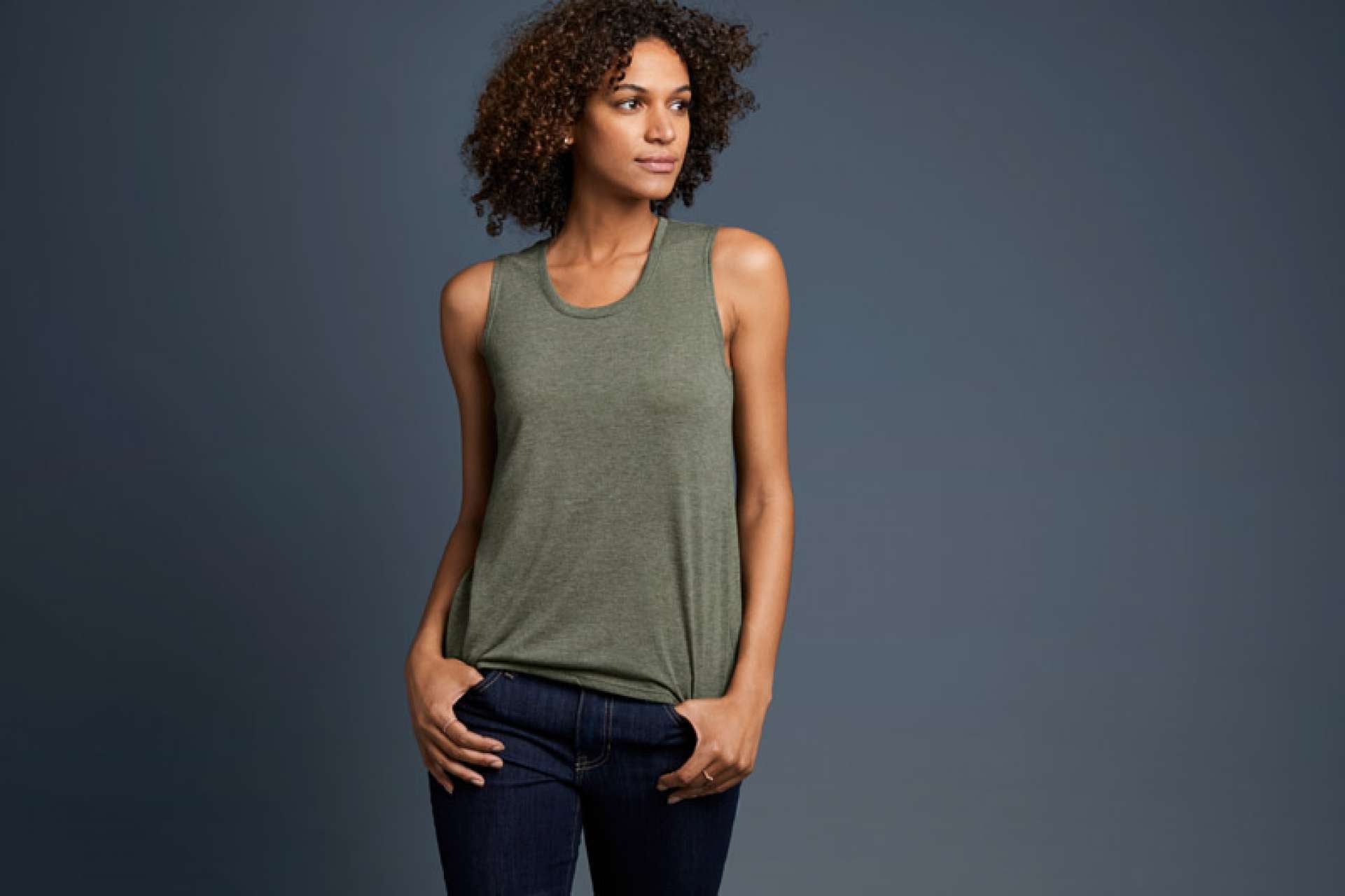 WOMEN'S FREEDOM SLEEVELESS TEE - Dusty Rose - Additional