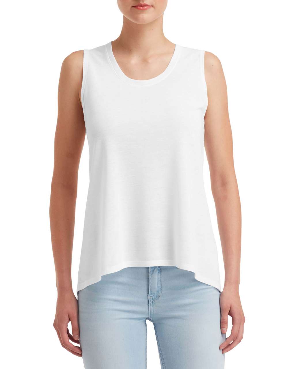 WOMEN'S FREEDOM SLEEVELESS TEE - White - Main