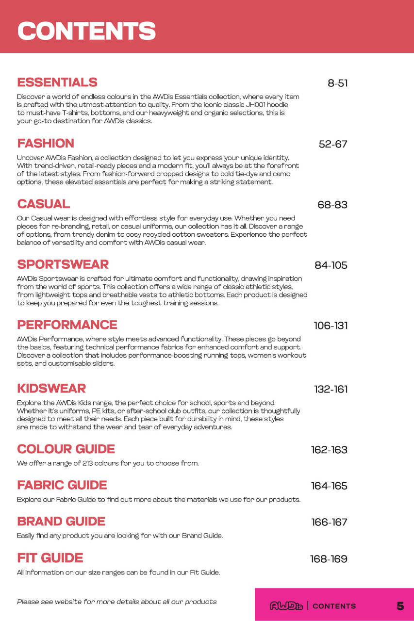 AWDIS CATALOGUE 2025 - Catalog - Additional