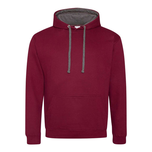 VARSITY HOODIE - Burgundy/Charcoal - Main