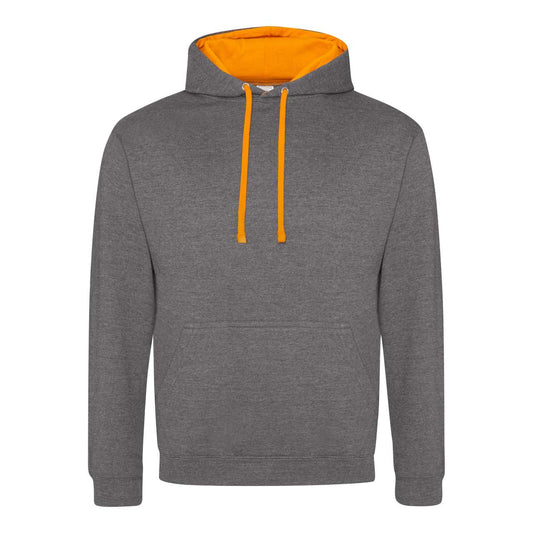 VARSITY HOODIE - Charcoal/Orange Crush - Main