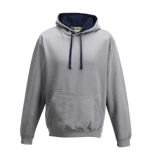 VARSITY HOODIE - Heather Grey/French Navy - Main