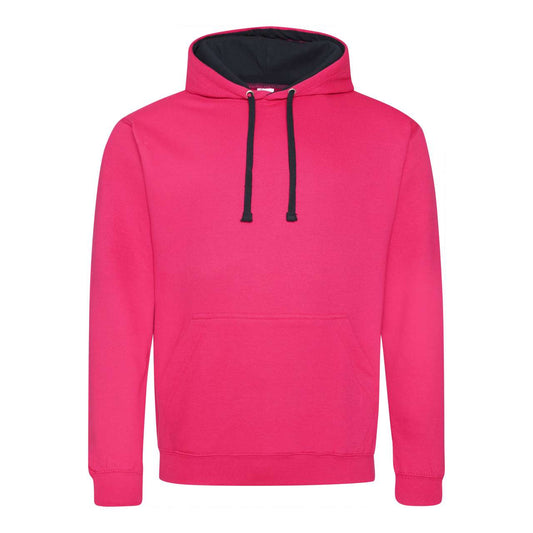VARSITY HOODIE - Hot Pink/French Navy - Main