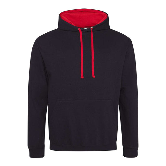 VARSITY HOODIE - Jet Black/Fire Red - Main