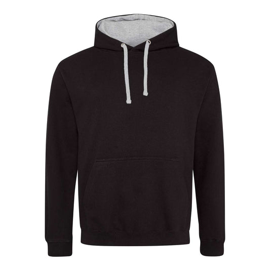 VARSITY HOODIE - Jet Black/Heather Grey - Main