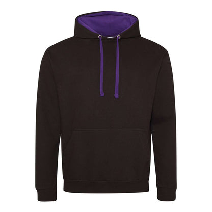 VARSITY HOODIE - Jet Black/Purple - Main