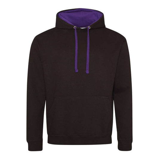 VARSITY HOODIE - Jet Black/Purple - Main