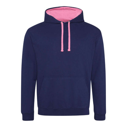 VARSITY HOODIE - Oxford Navy/Candyfloss Pink - Main