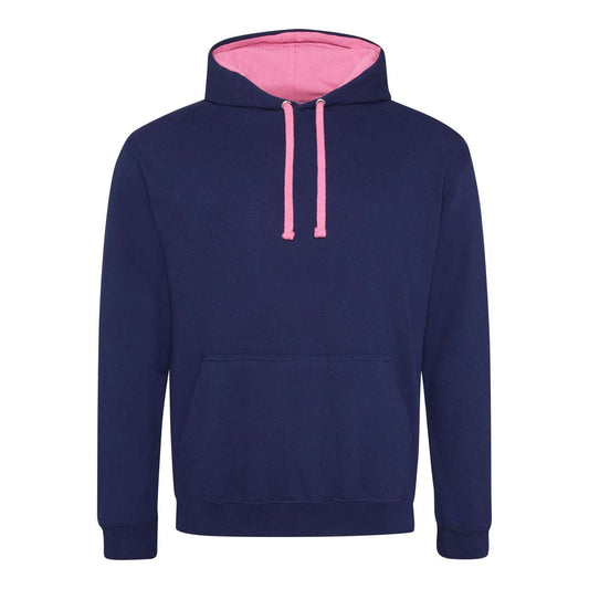 VARSITY HOODIE - Oxford Navy/Candyfloss Pink - Main