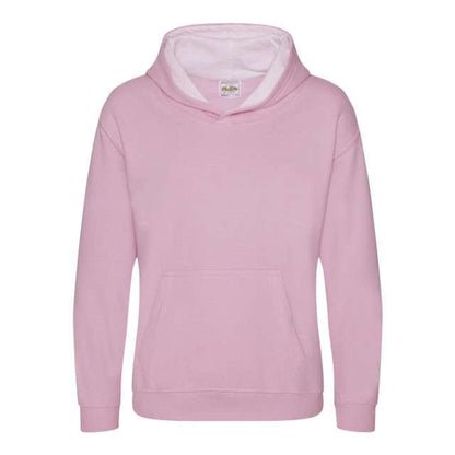 KIDS VARSITY HOODIE - Baby Pink/Arctic White - Main