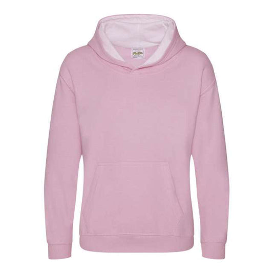 KIDS VARSITY HOODIE - Baby Pink/Arctic White - Main
